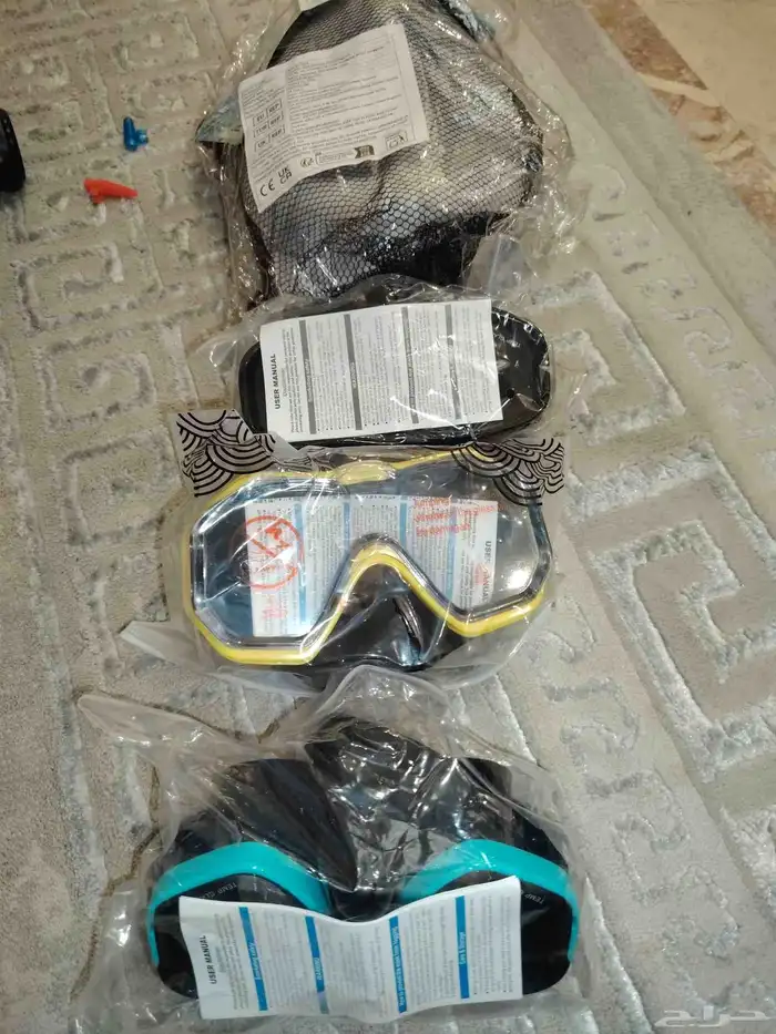 نظارات سباحه الواحده 50 ريال ومنفاخ كور دراجه لاسلكي شحن ب50 0