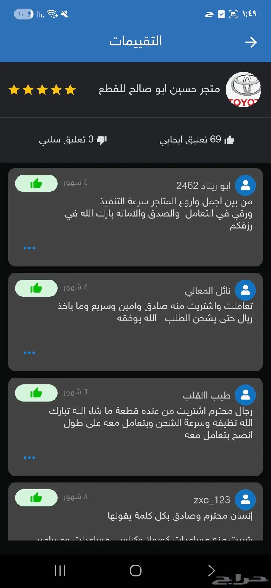 2014 تويوتا كراسي مكينه يارس أصليه 4