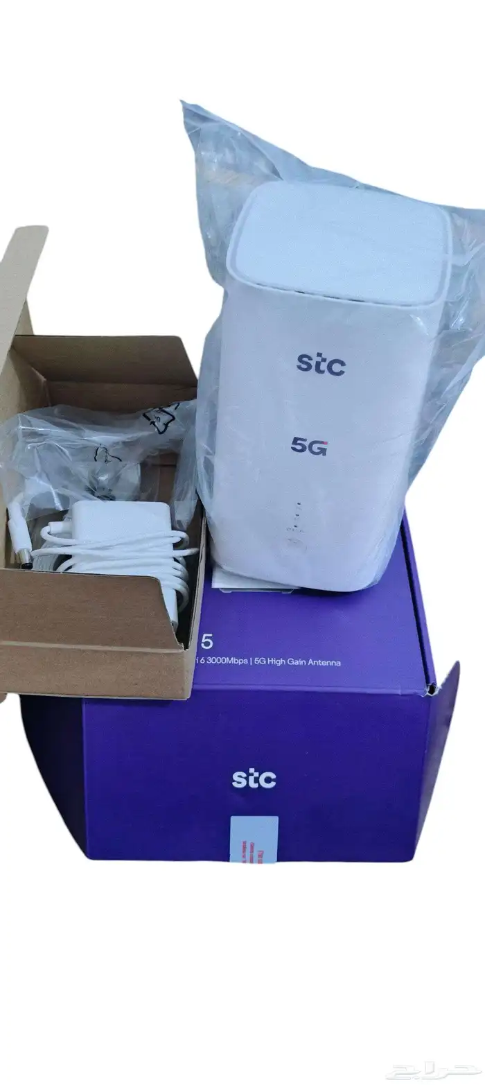 روترSTC5G.عادة في قراطيسه استخدام شهرين فقط السعر 600 للتواص 3