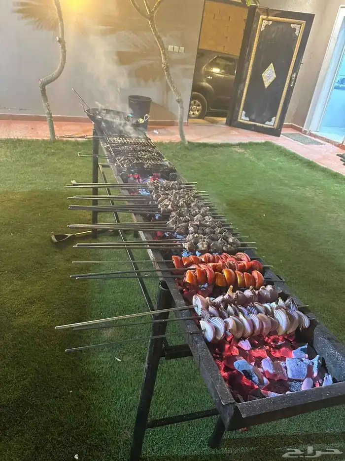 شوي خارجي مشاوي مشويات تجهيز ذبايح في الموقع دوار السعاده 3