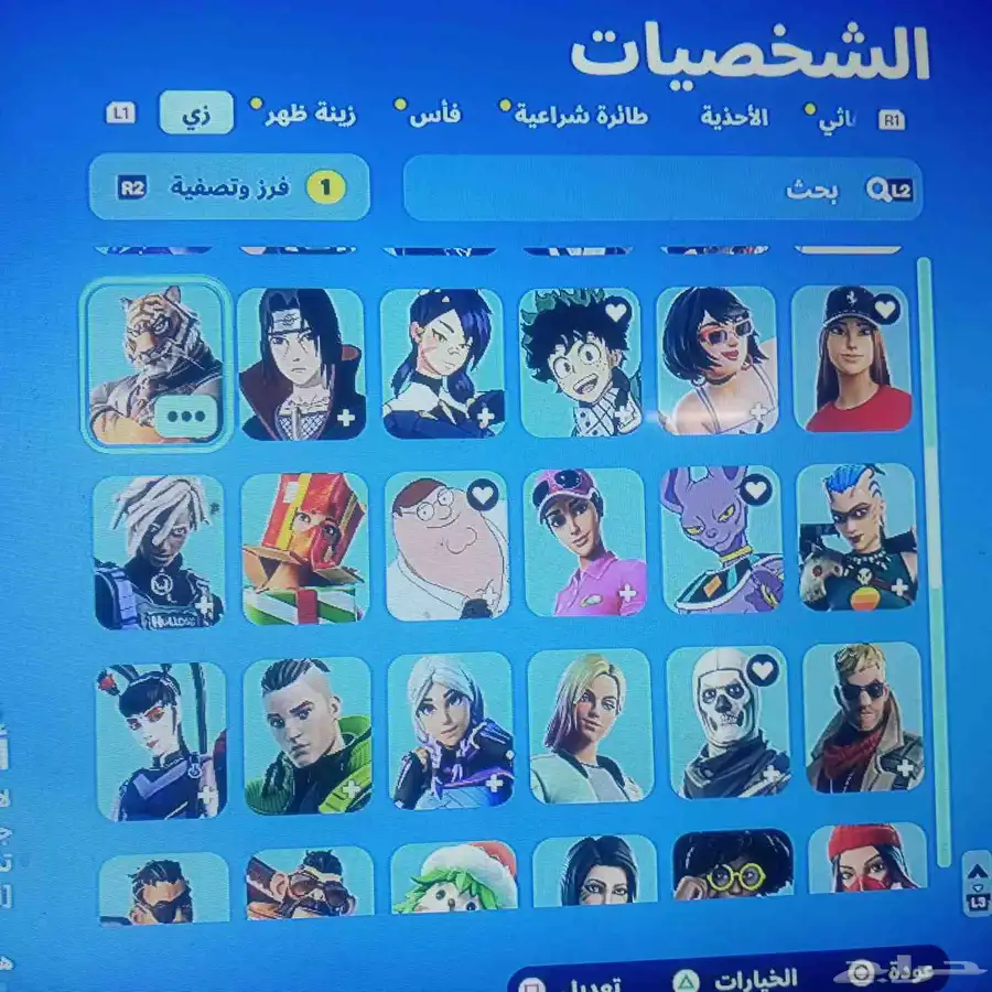 حساب سوني فيه بلس و سكنات فورت فيه نوادر و الالعاب 2