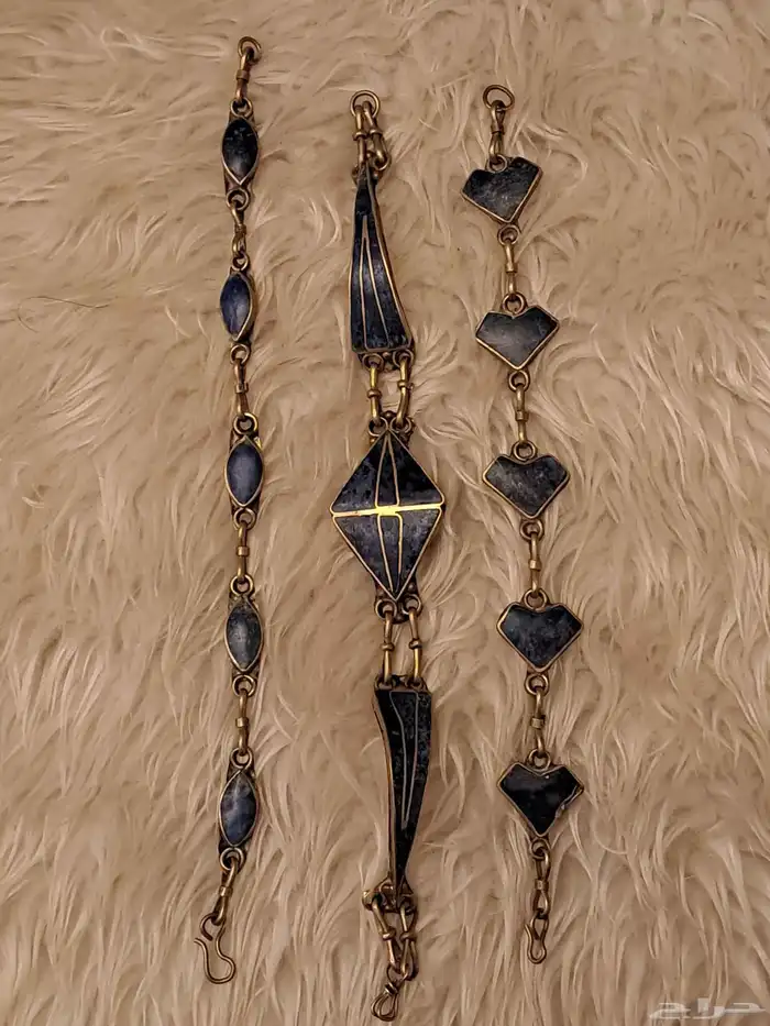 اساور فضه بحجر لازورد 1