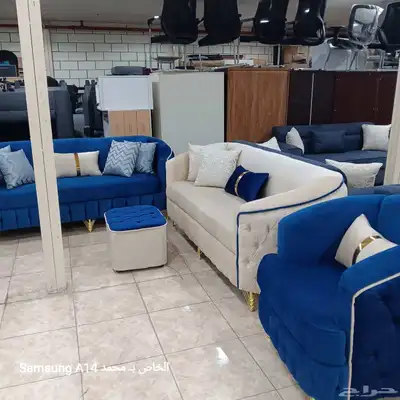 الركن الراقي تفصيل جميع انواع لكنب وستاير وتنجيد جميع الكنب 0