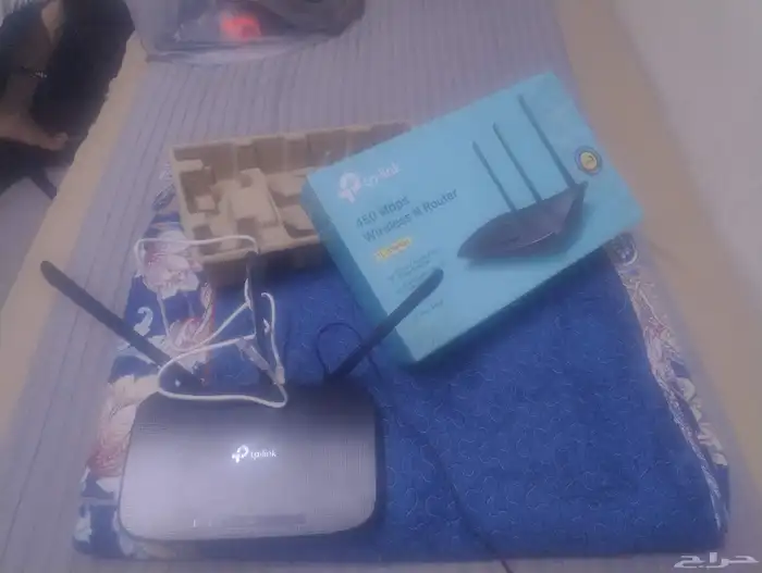 راوتر tp link 450 Mbps wireless N router موزع شبكه فقط 1