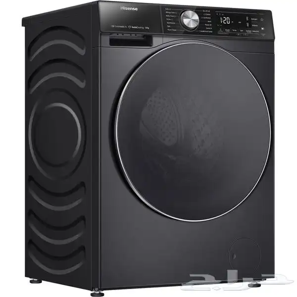 غسالة هايسنس فتحة امامية 12 كيلو انفيرتر مع مجفف  واي فاي 0