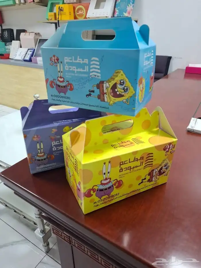 بوكسات وعلب الكرتون وورق الزبدة وكافه المطبوعات 13