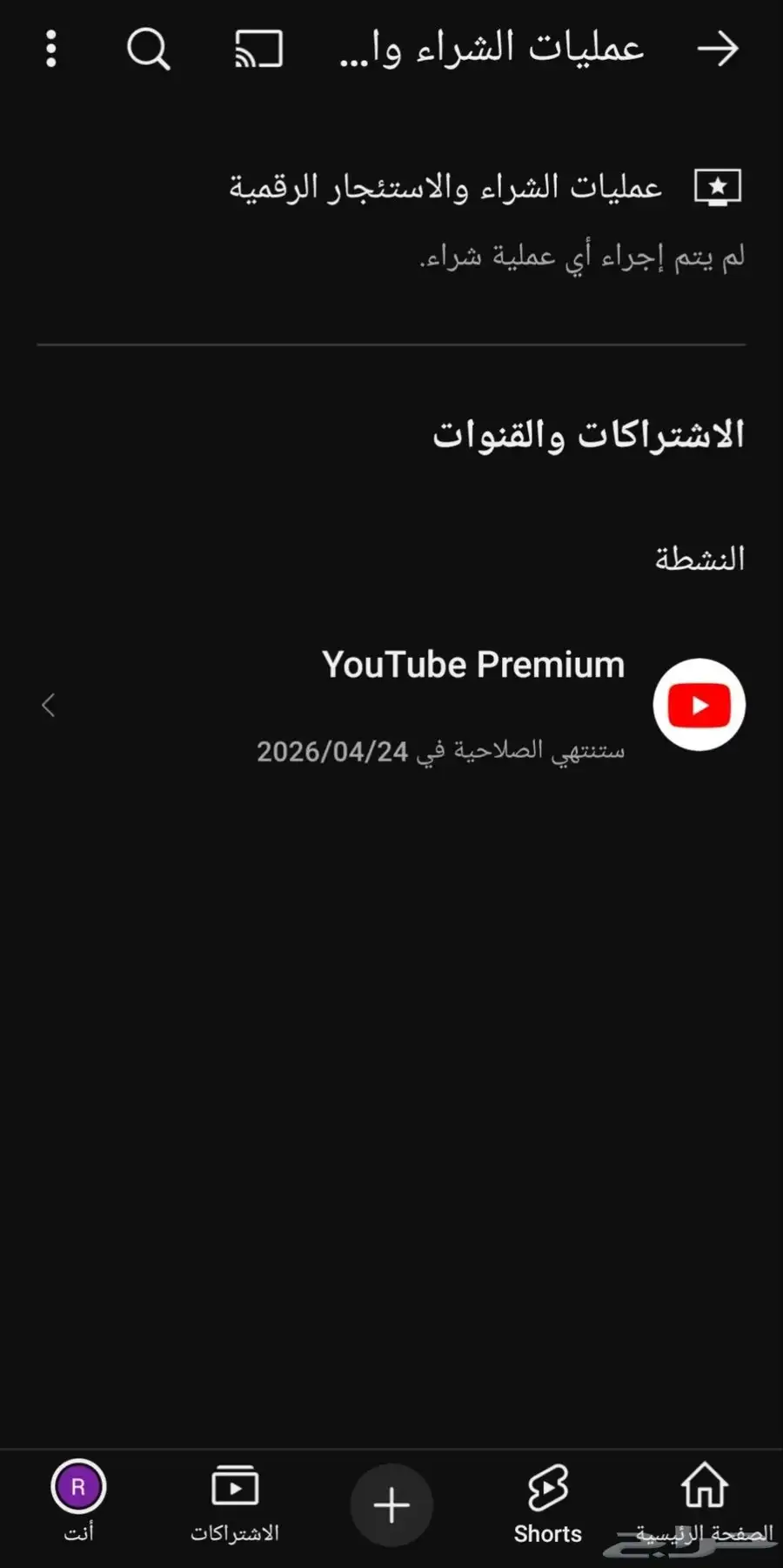 يوتيوب بريميوم - فردي سنة 2