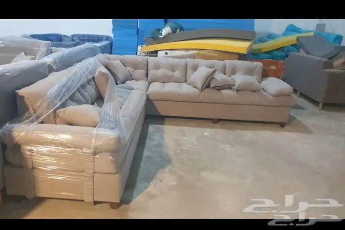 كنب جديد جاهز حرف ال و7نفر بأسعار مناسبة شامل التوصيل 26