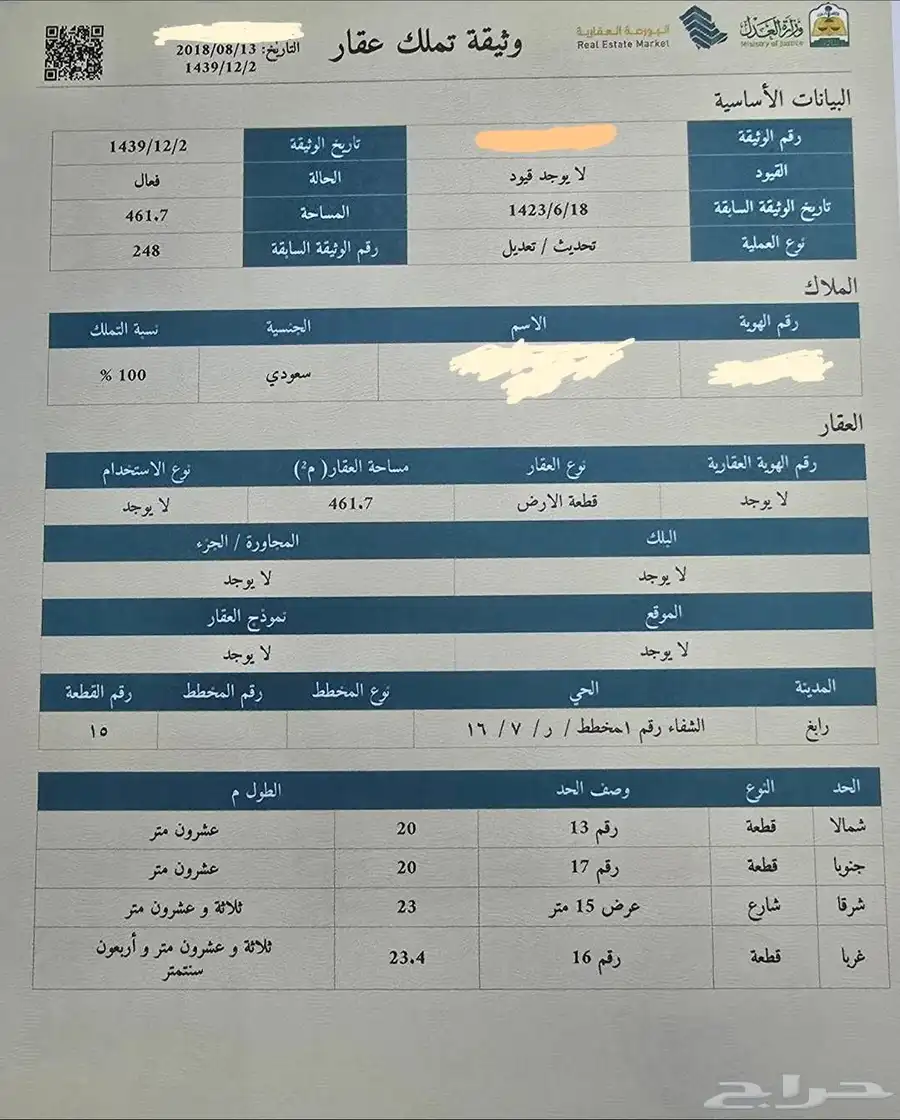 أرض للبيع بحي الربوة بمحافظة رابغ 3