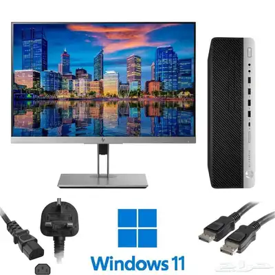 جهاز كمبيوتر مكتبي اتش بي بحالة ممتازة Hp EliteDesk 800 G5 0