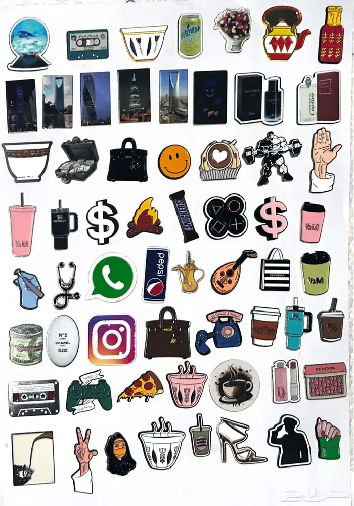 ملصقات جوال خلفيه 6