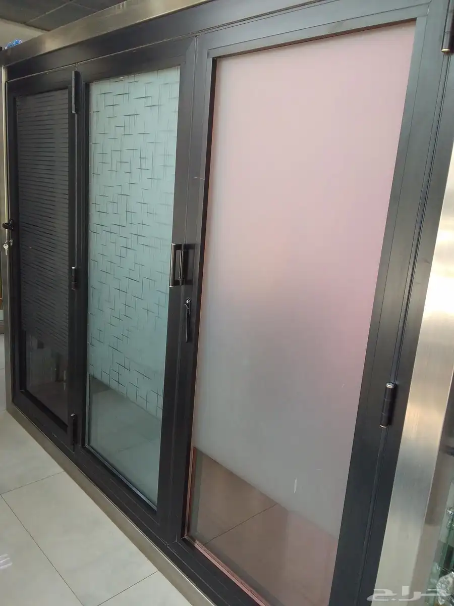 زجاج سكريت واجهات ابواب دربزين المنيوم 6