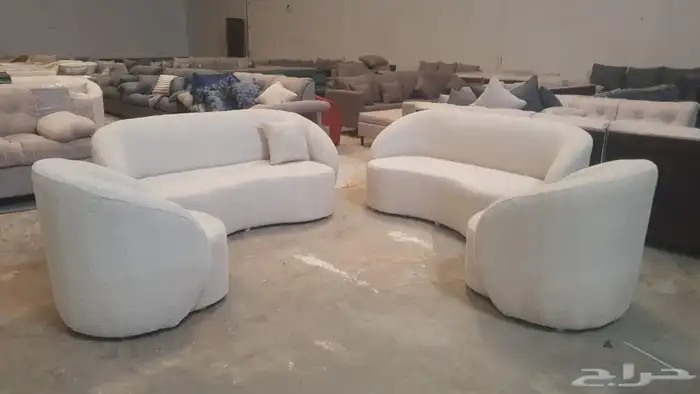 كنب جديد جاهز حرف ال و7نفر بأسعار مناسبة شامل التوصيل 12