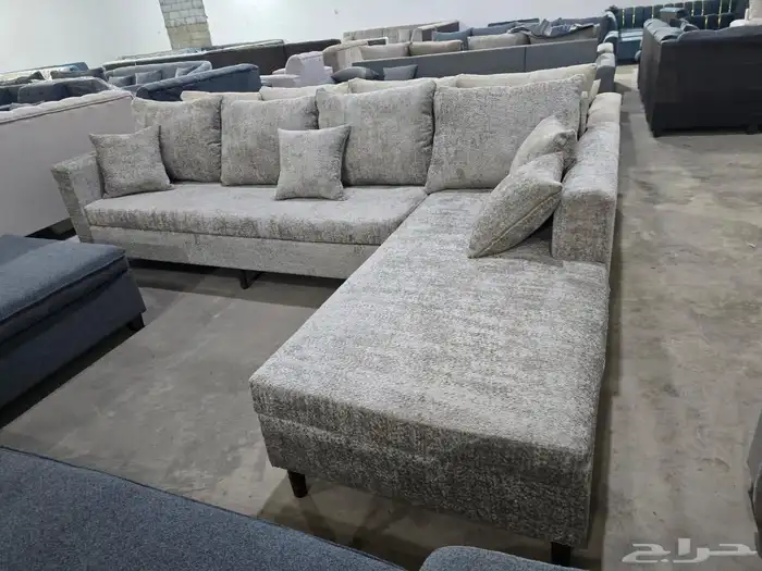 كنب جديد جاهز حرف ال و7نفر بأسعار مناسبة شامل التوصيل 16