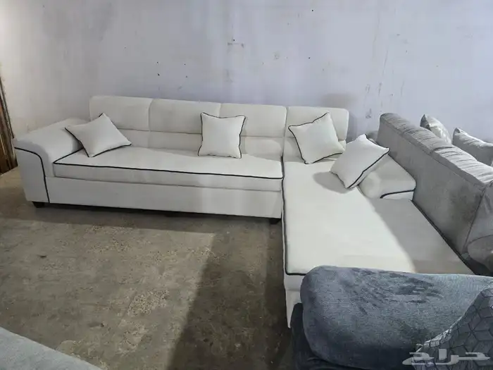 كنب جديد جاهز حرف ال و7نفر بأسعار مناسبة شامل التوصيل 5