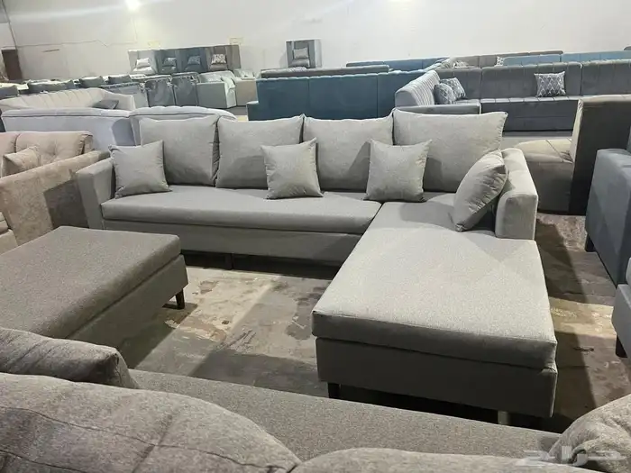 كنب جديد جاهز حرف ال و7نفر بأسعار مناسبة شامل التوصيل 11
