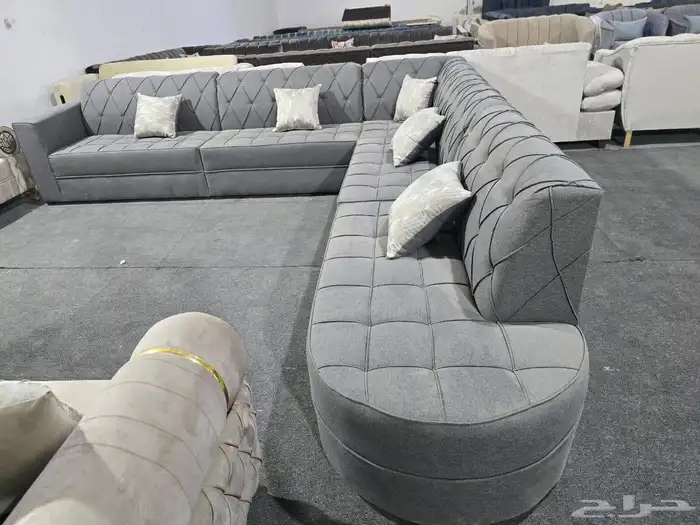 كنب جديد جاهز حرف ال و7نفر بأسعار مناسبة شامل التوصيل 4