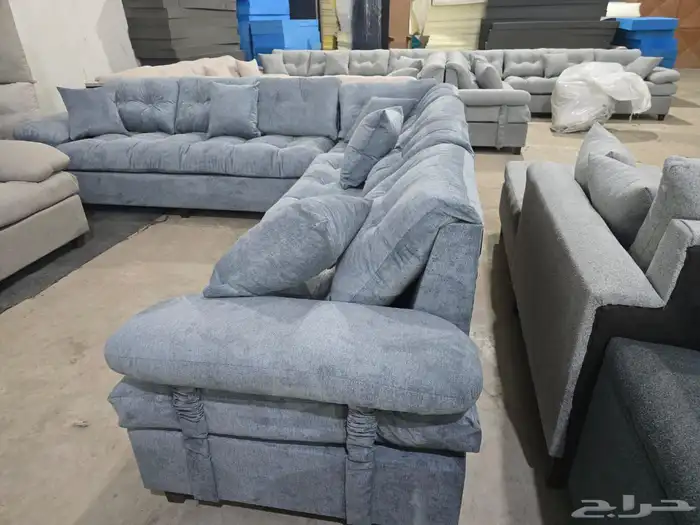 كنب جديد جاهز حرف ال و7نفر بأسعار مناسبة شامل التوصيل 14