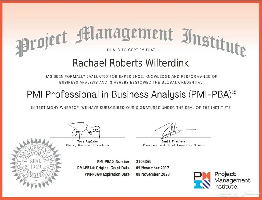 شهادات احترافية PMP وشهادات من كل المعاهد العالمية 1
