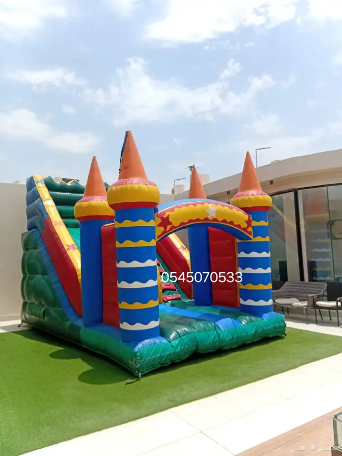 لتأجير نطيطه زحليقه مائيه ملعب صابوني 1