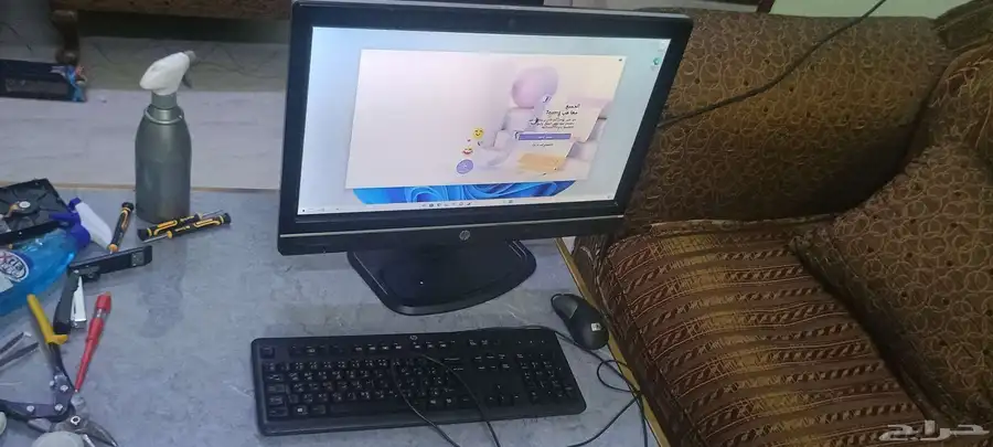 جهاز كمبيوتر hp مدمج مع شاشة 20بوصة لمس بمعالج corei7 0