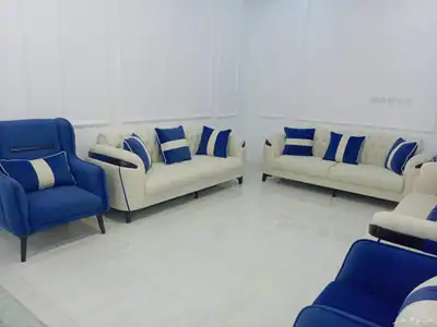 طقم كنب 11 شخص جديد مودرن ثلاث قطع ثلاثيه وقطعتين مفرد 3