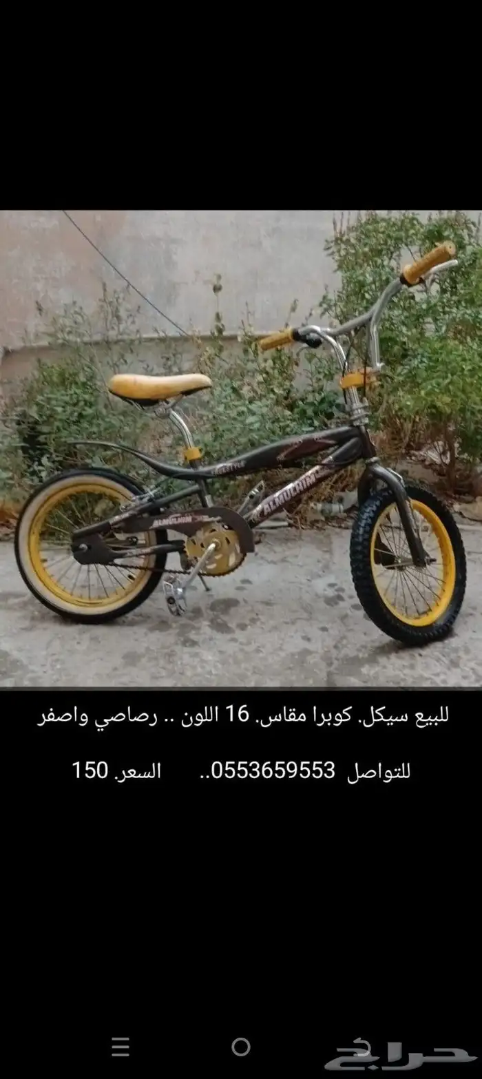 للبيع سيكل كوبرا مقاس 16 0