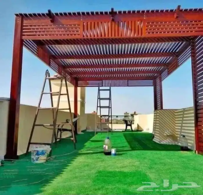مؤسسه جولان لتصنيع اكواخ الريفيه ومظلات 4