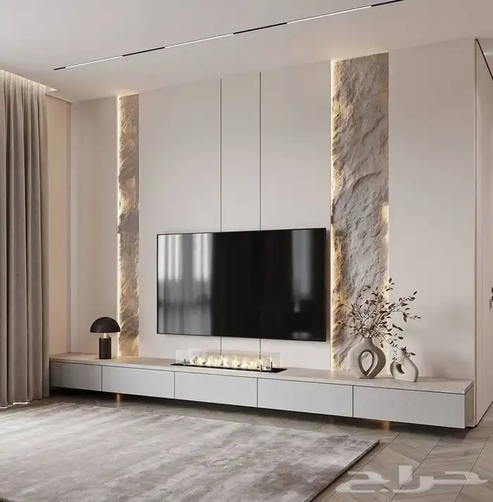 ديكورات شاشة بارتشن بديل رخام شيبورت تكسيات دهانات جبس بورد 2