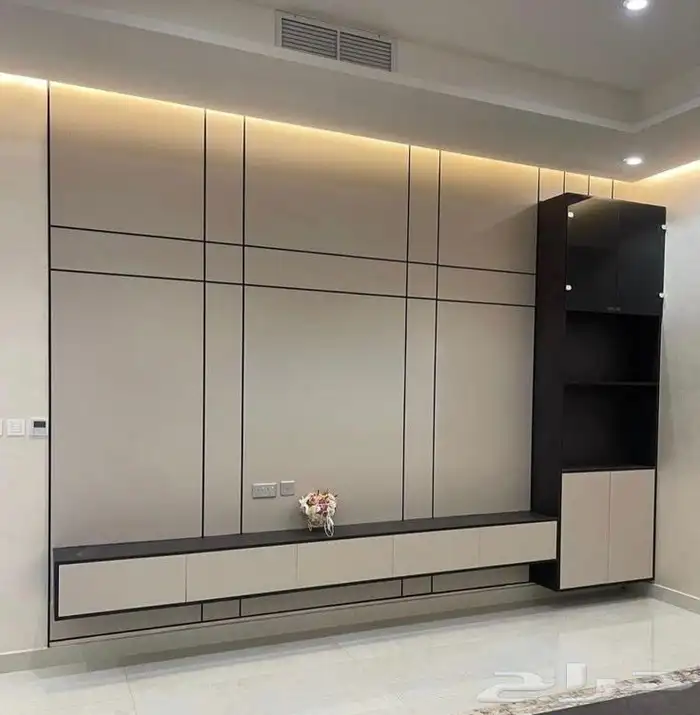 ديكورات شاشة بارتشن بديل رخام شيبورت تكسيات دهانات جبس بورد 4