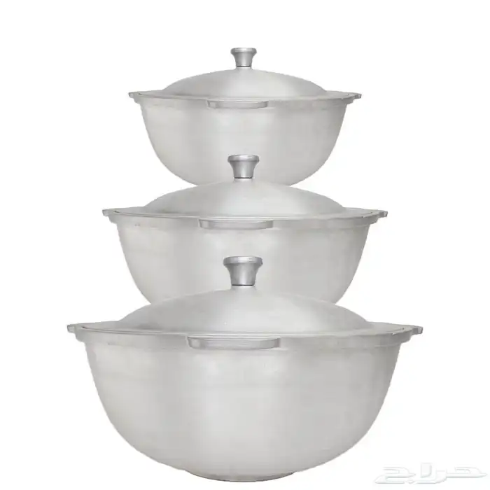 طقم قدور الرز البخاري 3 احجام قدر رز بخاري متعدد الأحجامnقد 1