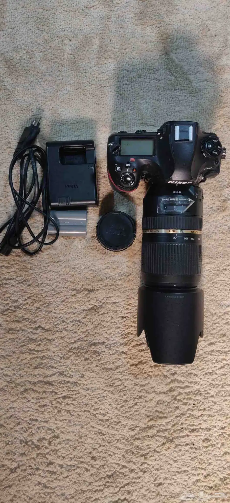 كاميرا نيكون D850 مع عدسة تامرون 70-300مم بمانع اهتزاز 8