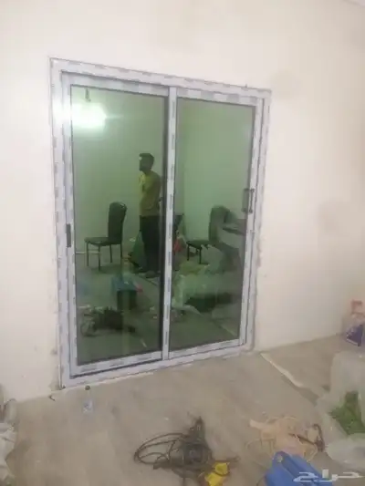 نوافذ الالمونيوم سرايا وعادي باب وشباك مح زجاج 0