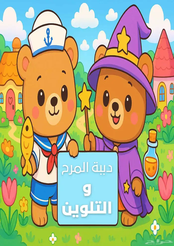 كتاب تلوين رقمي  دببة المرح والتلوين 0