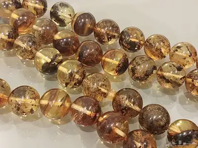 سبحة مسباح كهرمان طبيعي 45 خرزة 2