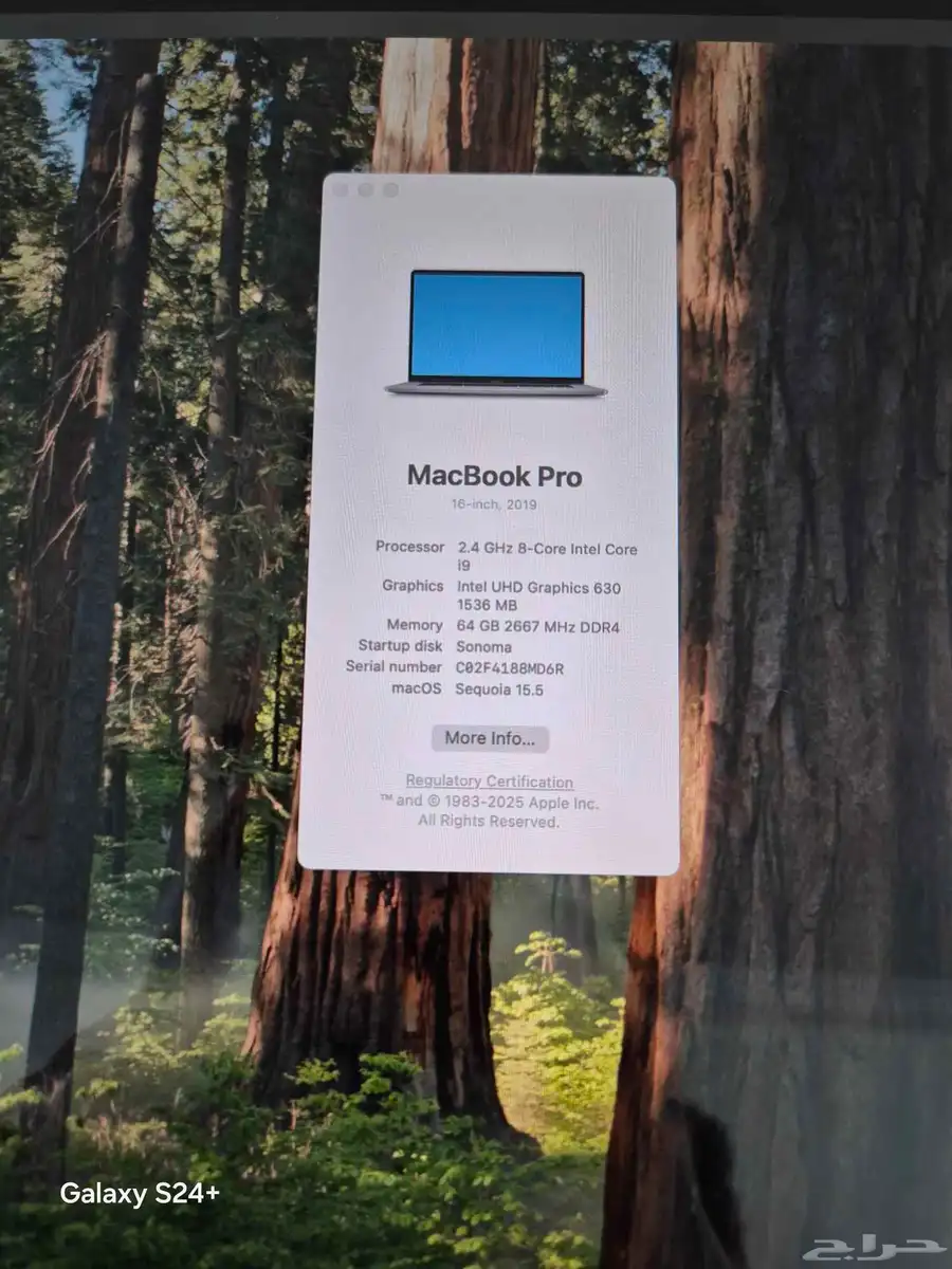 Apple MacBook Pro A2141 (16 ) Core i9 (8-Core  2.4 GHz 9