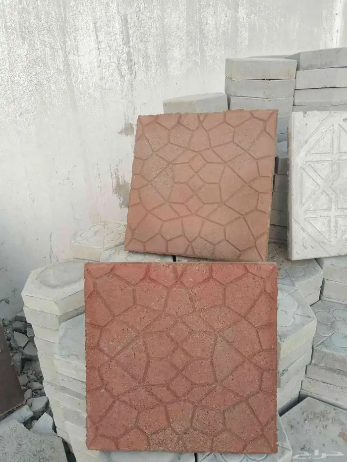 بلاط انترلوك احواش خارجي سماكه 3سم 5