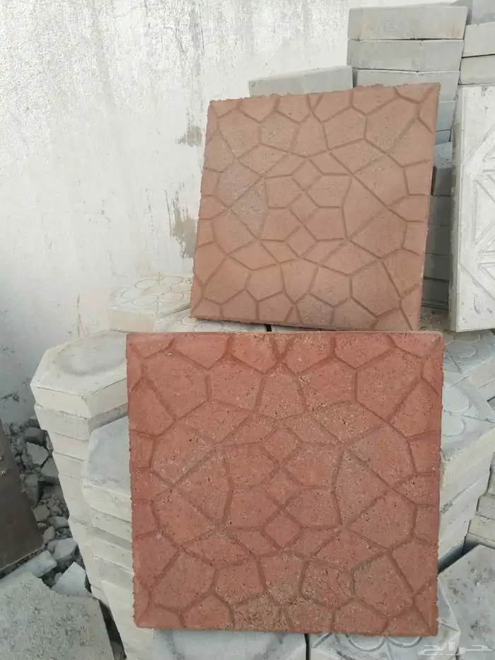 بلاط انترلوك احواش خارجي سماكه 3سم 4