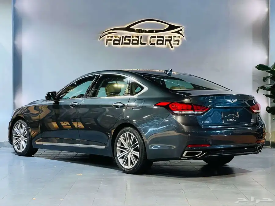 جنسس 2019 G80 V6 بحاله ممتازه ماشاء الله 3