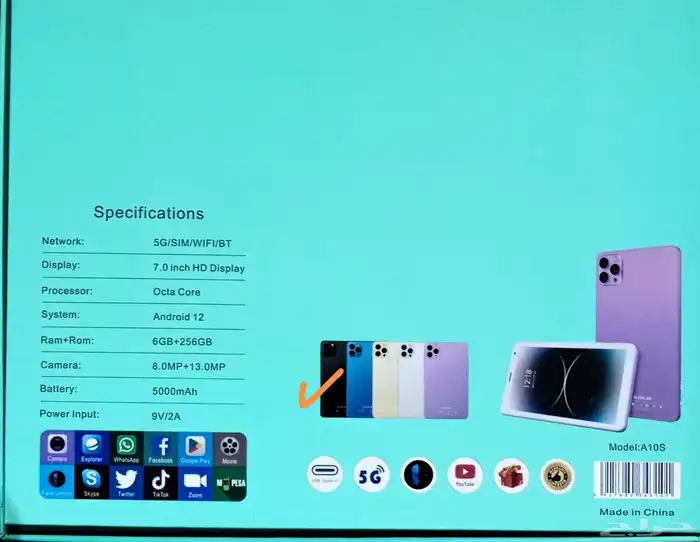 تابلت 5g A10 للمراهقين والاطفال 0