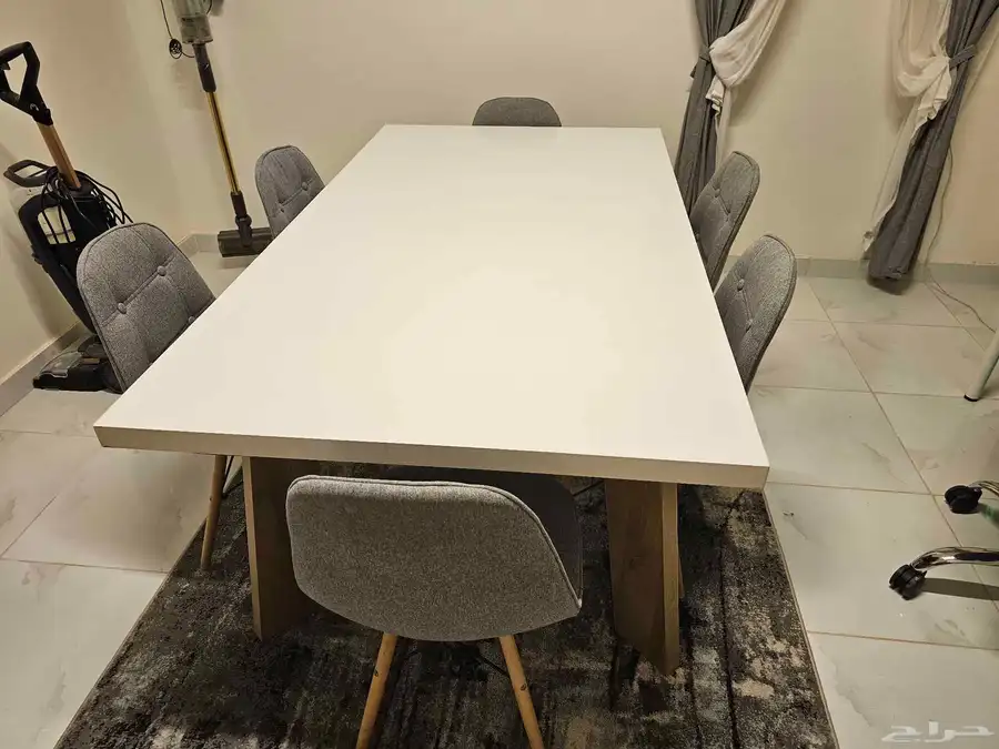 طاولة طعام سفرة وكراسي 0