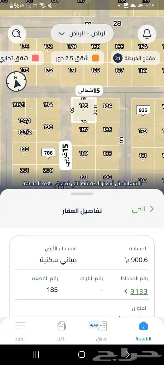 ارض منح شرق الرياض طريق رماح 0