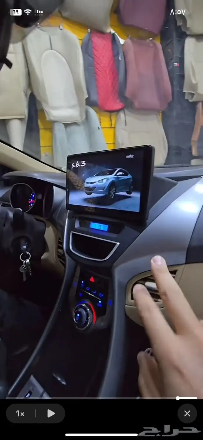 شاشة هيونداي النترا 2012 2015 شكل جديد 10 بوصة 3