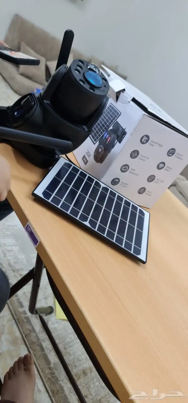 كاميرا مراقبة خارجية تعمل بالطاقة الشمسية 5