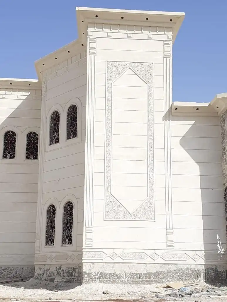 ديكورات خارجية اسمنتيه بديل الحجر 4