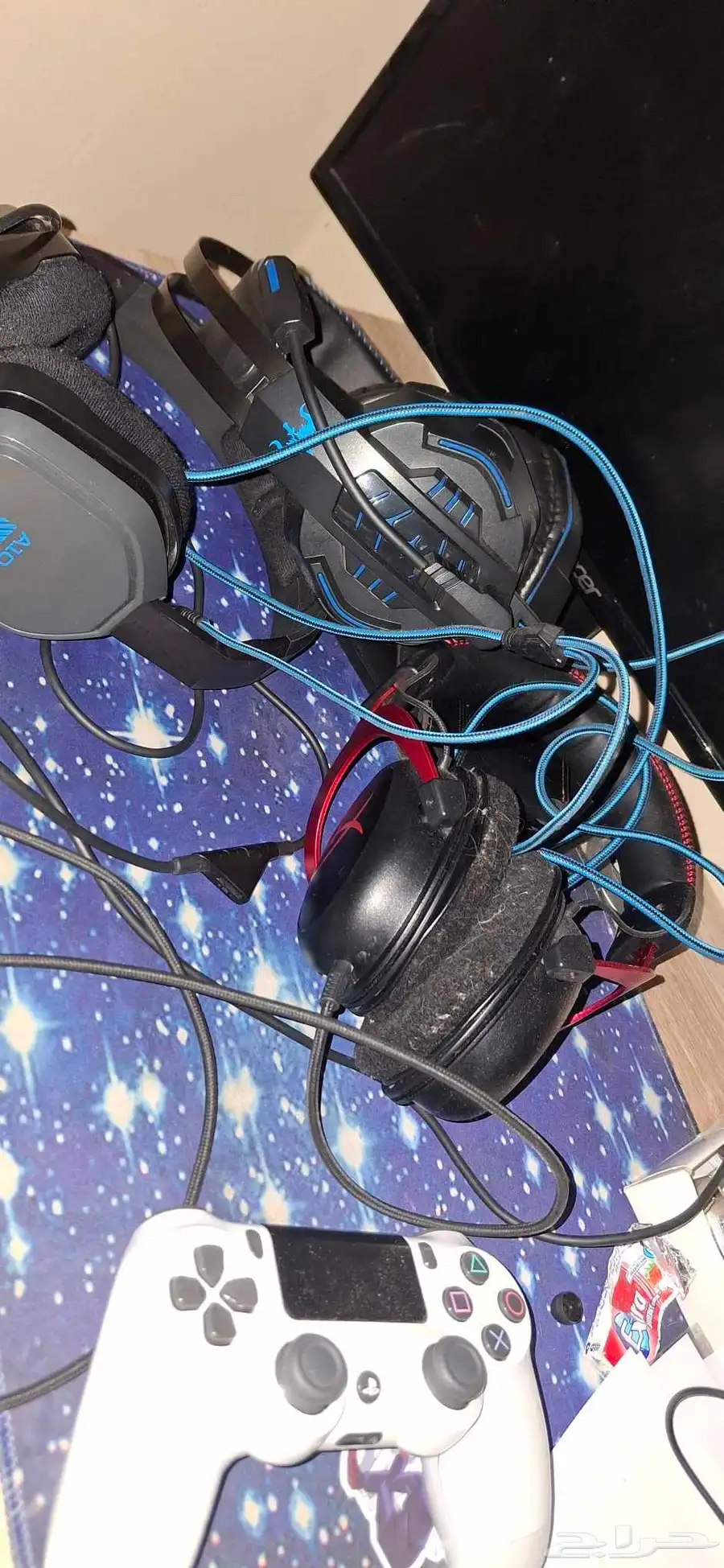 ثلاث سماعات العاب ASTRO 10 هايبر اكس كلاود 20 سماعات عاديه 0