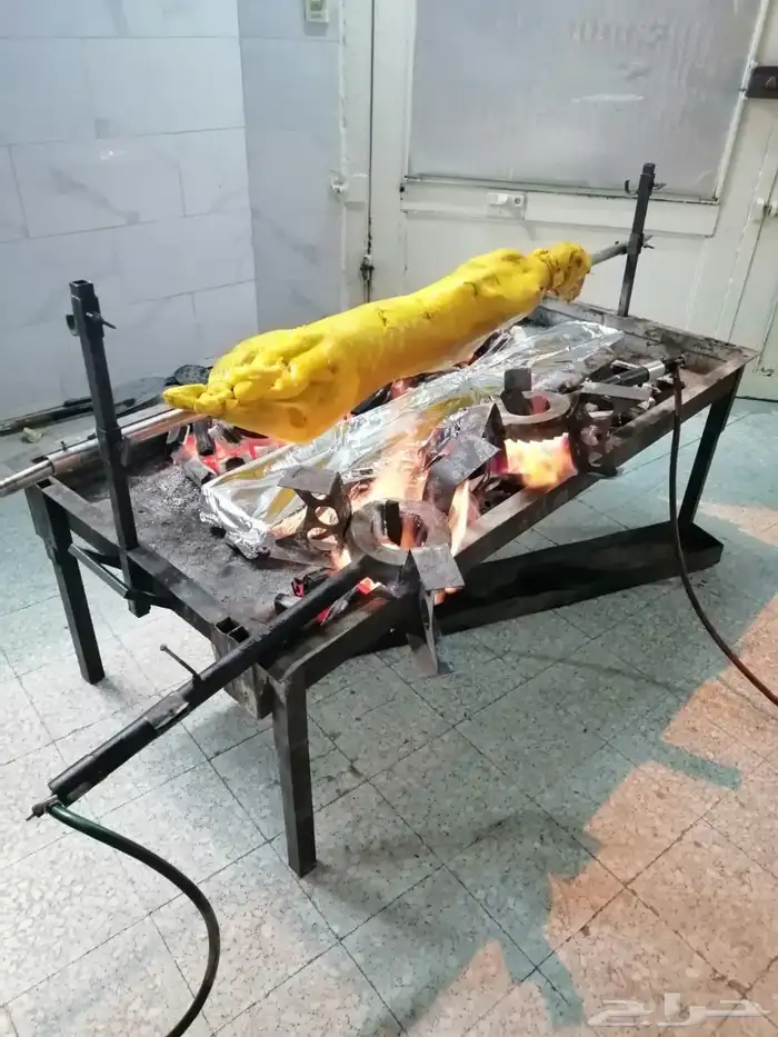 خروف مشوي على الجمر بالطريقة العثمانية 12