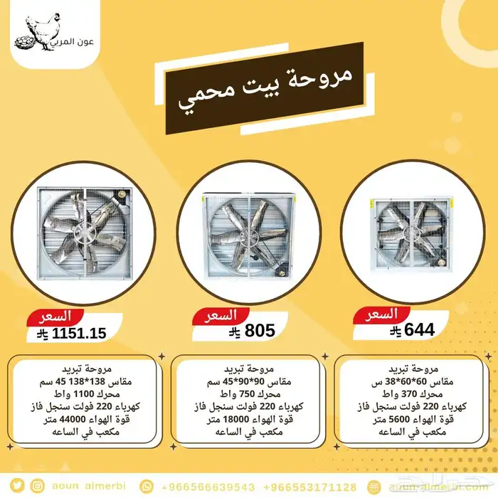 خلايا تبريد ومراوح تبريد 1