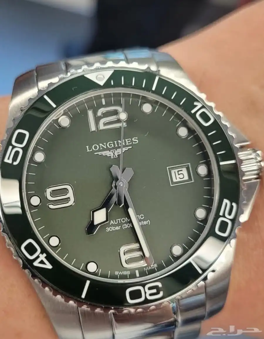 ساعة لونجين longines Hydroconquest أصلية وكيلها الحصيني index