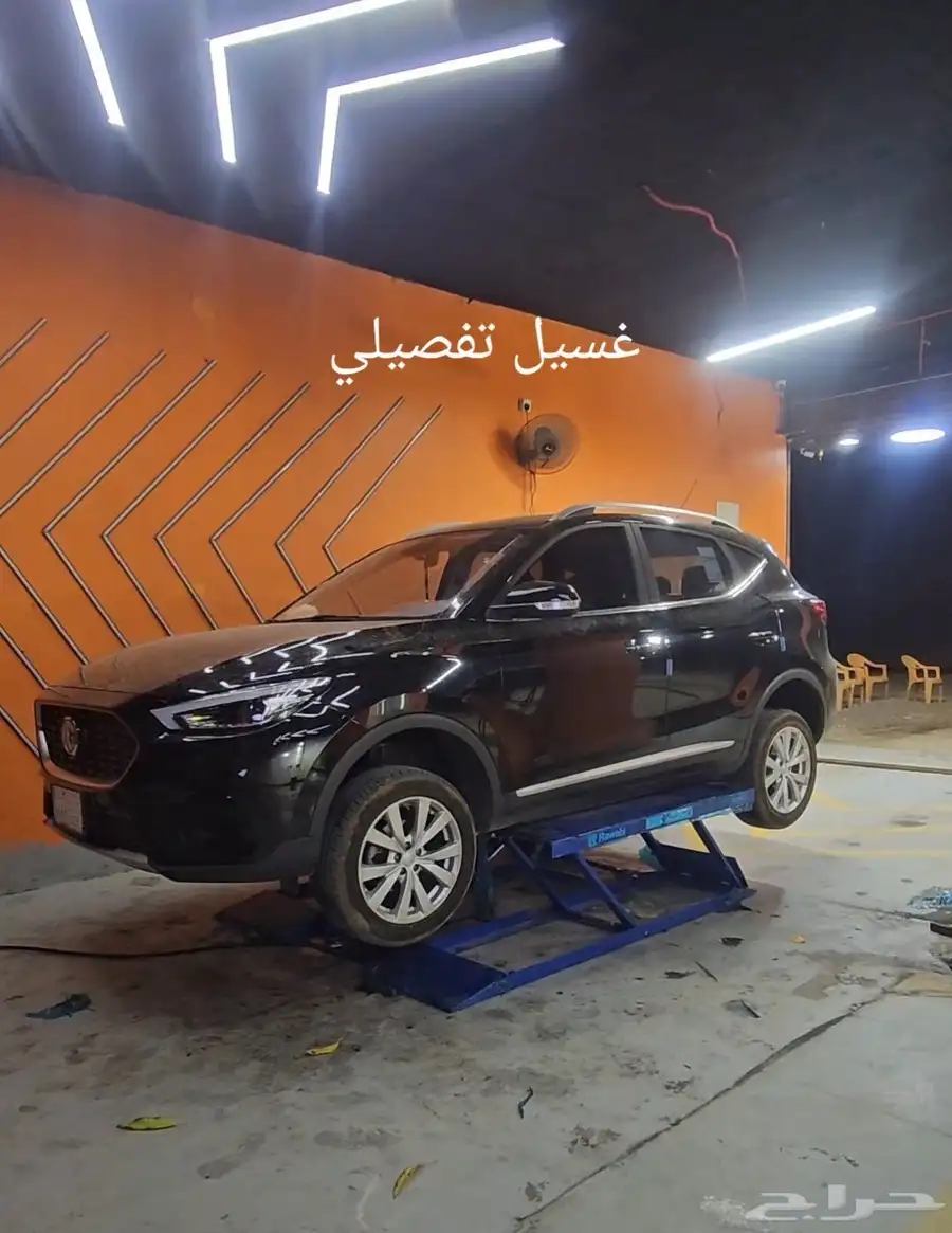 مغسلة سيارات حديثة في أبو حجر الأعلى على الخط العام 2